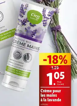 Lidl Crème pour les mains à la lavande offre