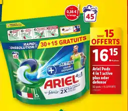 Ariel Pods 4 in 1 active plus odor defense*