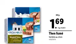 Lidl Thon fumé offre