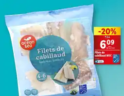 Lidl Filets de cabillaud MSC offre