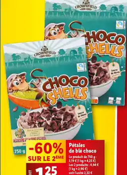 Lidl Pétales de blé choco offre