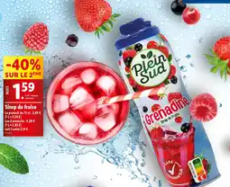 Lidl Sirop de fraise offre