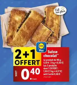 Lidl Suisse chocolat** offre