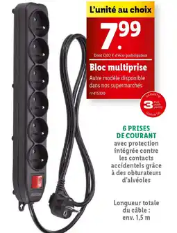 Lidl Bloc multiprise offre