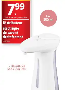 Lidl Distributeur électrique de savon/ désinfectant offre