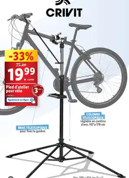 Lidl Pied d'atelier pour vélo offre