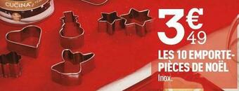 Centrakor Les 10 emporte-pièces de noël offre