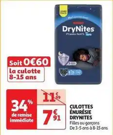 Huggies - culottes énurésie drynites