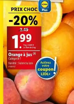 Lidl Orange à jus offre