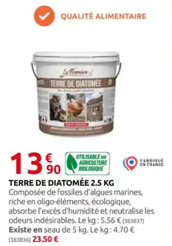 Rural Master TERRE DE DIATOMÉE 2.5 KG offre