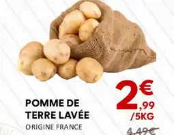 Hmarket POMME DE TERRE LAVÉE ORIGINE FRANCE offre
