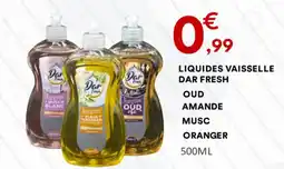 Hmarket LIQUIDES VAISSELLE DAR FRESH OUD AMANDE MUSC ORANGER 500ML offre
