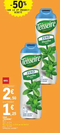 E.Leclerc Express SIROP "TEISSEIRE” offre