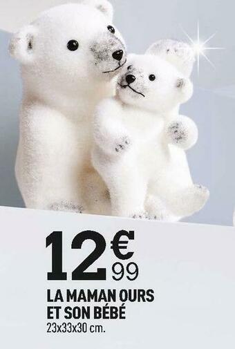 Centrakor La maman ours et son bébé offre