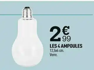 Centrakor Les 4 ampoules offre