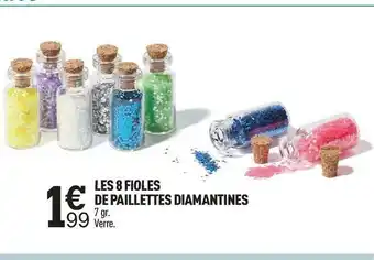 Centrakor Les 8 fioles de paillettes diamantines offre