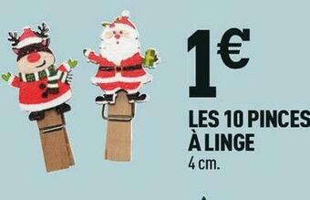 Centrakor Les 10 pinces à linge offre