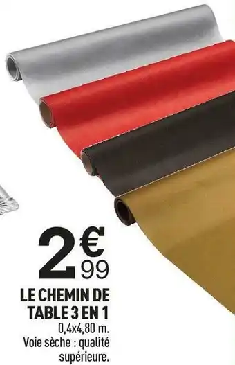 Centrakor Le chemin de table 3 en 1 offre