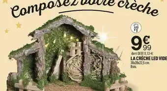La crèche led vide