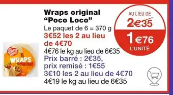 Monoprix Poco Loco Wraps original offre