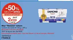 Monoprix Danone Skyr nature offre