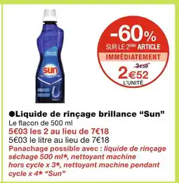 Monoprix Sun ●Liquide de rinçage brillance offre