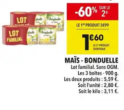 Supeco BONDUELLE MAÏS offre