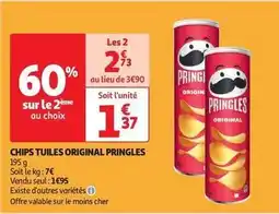 Auchan Supermarché Pringles - chips tuiles original offre