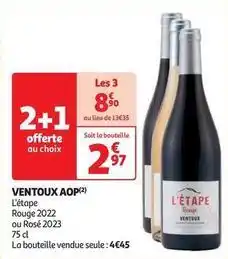 Auchan Supermarché L'étape - ventoux aop offre