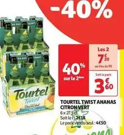 Auchan Supermarché Tourtel - twist ananas citron vert offre