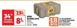 Auchan Supermarché Leffe - bière blonde offre