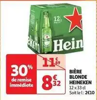 Auchan Supermarché Heineken - bière blonde offre