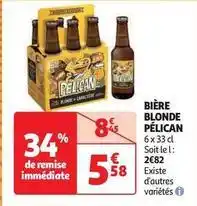 Auchan Supermarché Pelican - bière blonde offre