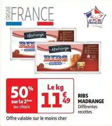 Auchan Supermarché Madrange - ribs offre