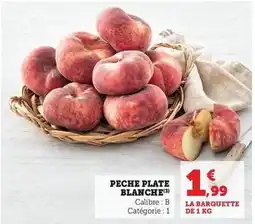 Hyper U Peche plate blanche offre