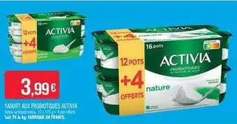 Match Danone - yaourt aux probiotiques activia offre