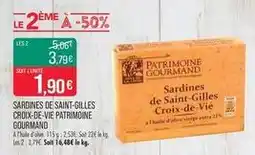 Match Patrimoine gourmand - sardines de saint gilles croix de vie offre
