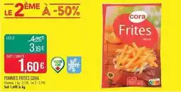 Match Cora - pommes frites offre