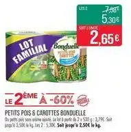 Match Bonduelle - petits pois & carottes offre