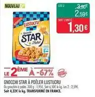 Match Lustucru - gnocchi star à poêler offre
