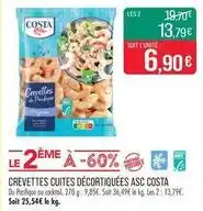Match Costa - crevettes cuites décortiquées asc offre