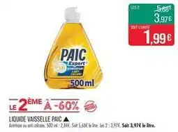 Match Paic - liquide vaisselle offre