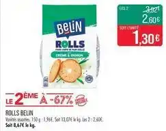 Match Belin - rolls offre