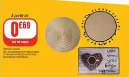 La Foir'Fouille Set de table offre