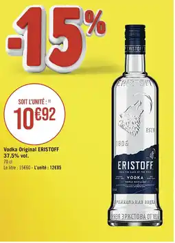 Casino Supermarchés ERISTOFF Vodka Original offre