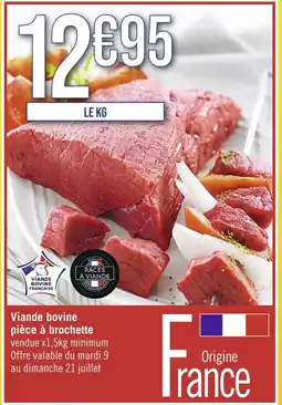 Casino Supermarchés RACES À VIANDE Viande bovine pièce à brochette offre