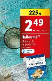Lidl Ridanous - halloumi offre