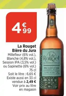 Maximarché La Rouget Bière du Jura offre
