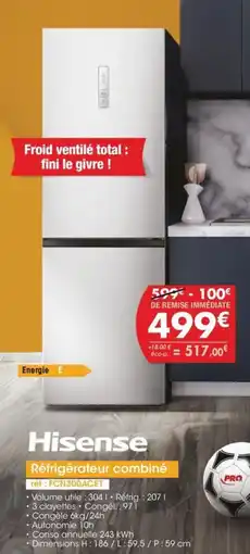Pro&Cie Réfrigérateur combiné réf : FCN300ACE] offre