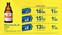 METRO Bière blonde ale DUVEL offre